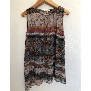 BCBGeneration Sleeveless Chiffon Blouse